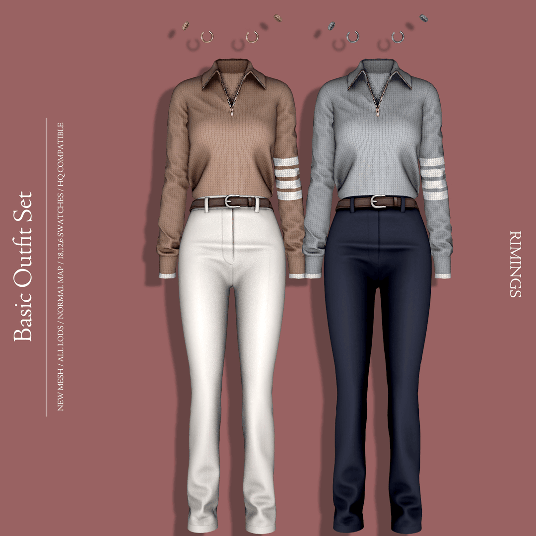 Скриншот мода Сет одежды Basic Outfit Set